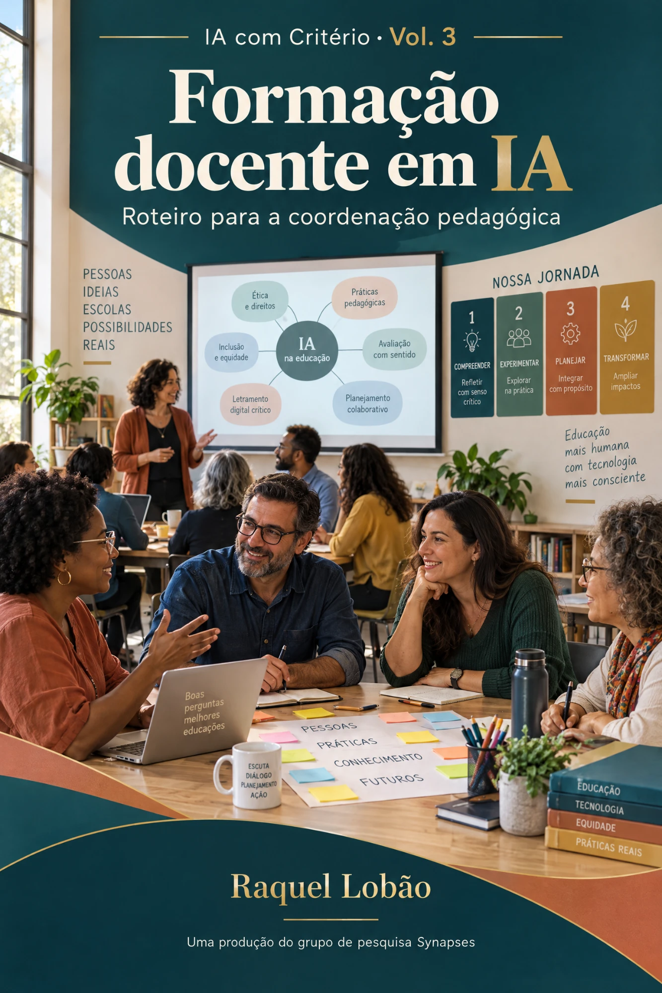 Capa do e-book Formação docente em IA, volume 3 da coleção IA com Critério